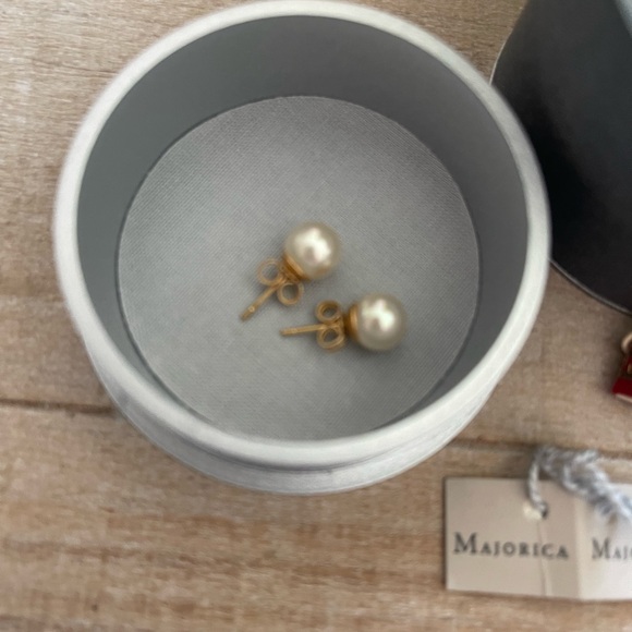 VINTAGE MAJORICA PEARL EARRINGS FROM MALLORCA SPAIN - Picture 2 of 2